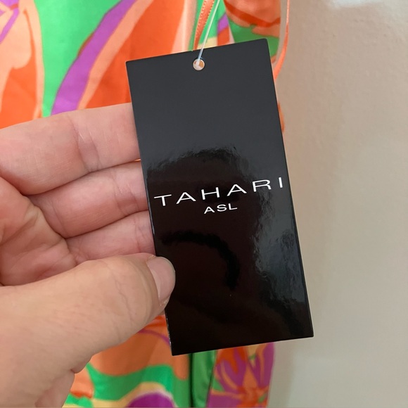 Tahari ASL NWT's Women's Floral Print Razorback - Picture 9 of 11